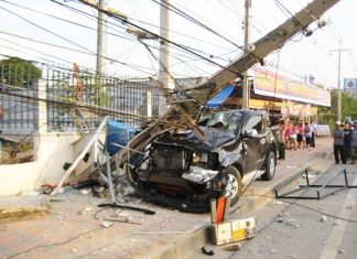 Chanin Kawinwanich was killed instantly when he lost control of his pickup and hit a power pole.