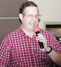 PCEC Board member David Garmaise entertains members with a thoroughly enjoyable Keynote presentation titled, “Is Nothing Sacred: A Tour of Jewish Humor.” 