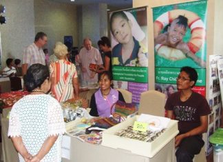 The Father Ray Foundation and their many branches set up a charity booth at the fair.
