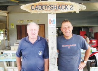 Paul Kraft, left, with runner-up Richard Baldotto.