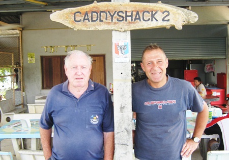 Paul Kraft, left, with runner-up Richard Baldotto. 