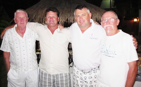 Scramble winners: Rodney Nabbe, Garry Barling, Mark Penfold and Rob Garrick.