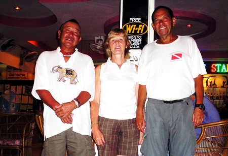 Kasuo Takimoto, Terasa Connolly and Marty Aronson, Friday’s winners at Eastern Star. 