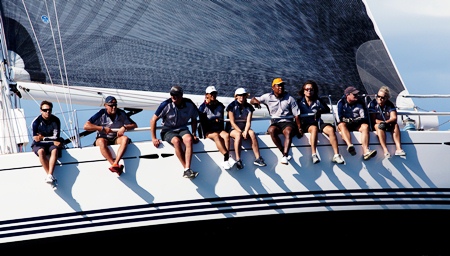 “Xena” crew racing on the edge.