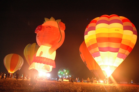 The colorful night show is a sight to behold.