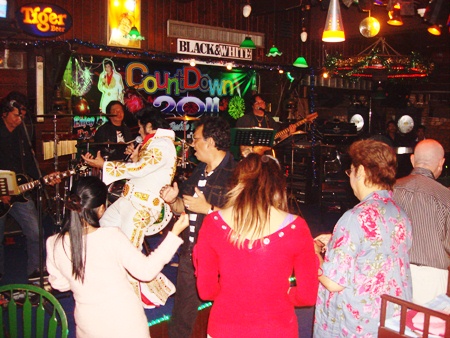 Elvis is in the building, at the Green Bottle Pub.