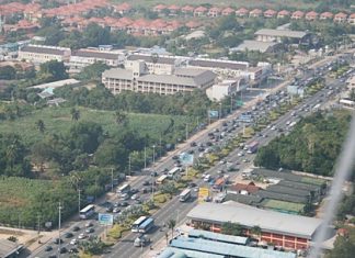 Maj. Gen. Norabun Nannah commented that while Sukhumvit Road and Highway 7 looked congested, he reckoned it wasn’t that bad.