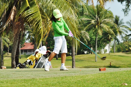 The ladies were out in force to support the charity day.