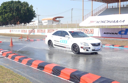 Wet braking test 