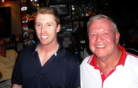 Low Gross winner Monty Sykes with the PSC Golf Chairman, Joe Mooneyhan.