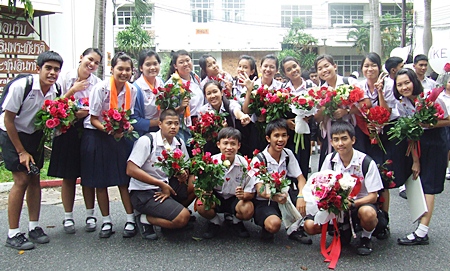 Graduates from Photisampan School say farewell to this chapter of their lives.