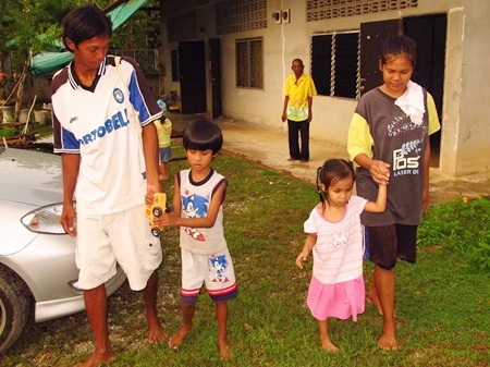 The ultimate sacrifice, parents leading their children away to a better life.