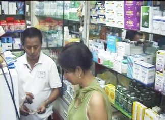 Illegal steroids and sex enhancement drugs were being sold at the south Pattaya pharmacy.