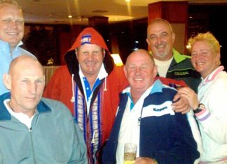 Shuttleworth keeps a cool head to take out Chiang Mai tourney Mark, Lloyd, Steve (the Cherokee) Mann, Capt’ Bob, John & Suzi Lawton sport their anoraks for the final day at Chiang Mai Highlands.