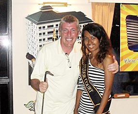 A Fight winner Briany Christie (left).