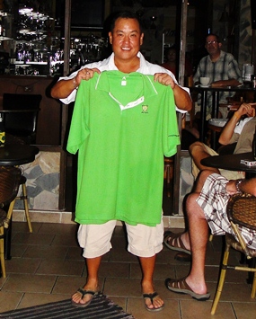 February monthly medal winner John Bahng. 