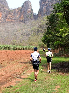Athletes take part in the 2011 River Kwai Adventure Race. 