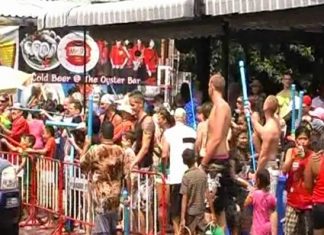 Beach Road is Awash with Revellers