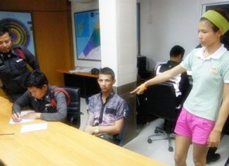 “He’s the one that punched me in the face,” Natthaporn tells police.