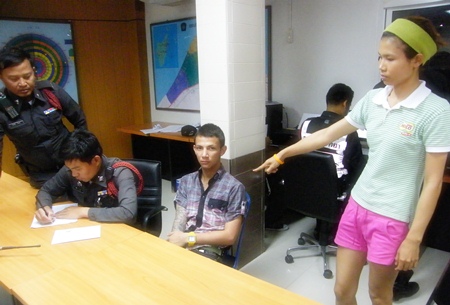 “He’s the one that punched me in the face,” Natthaporn tells police. 