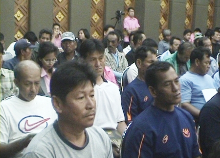 Members of the public turned out in force for the March 30 meeting.