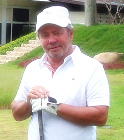 Bernie Stafford after his 42 points on Day 2.