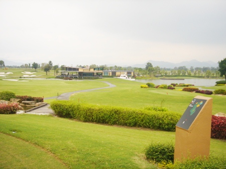 The beautiful Rancho Charnvee golf course. 