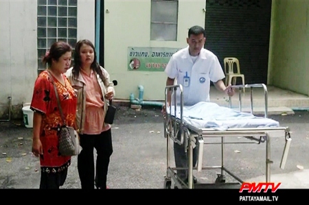 The two month baby boy is wheeled away  in front of his grieving mother and grandmother 