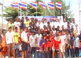 Competitors take time out for a photo session