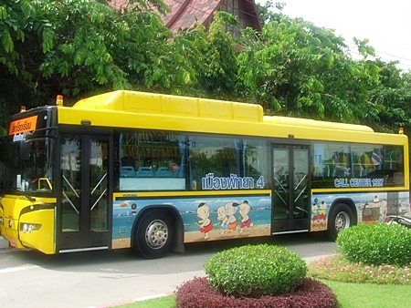 Pattaya this week launches free school bus service for its public schools. 
