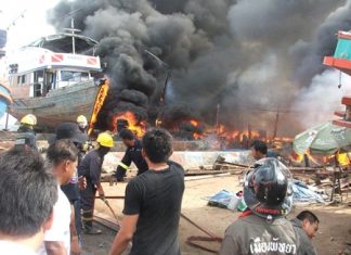 City officials have stepped in to offer assistance to those affected by this blaze at a Naklua boatyard last week.