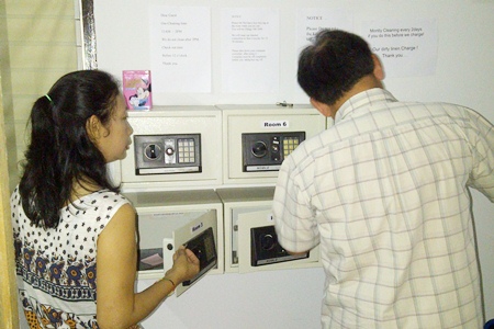 No doubt this guesthouse will be hard pressed to find customers after 3 of 6 “safes” were cleaned out during the night. 