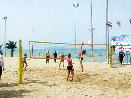 Women’s beach volleyball forms one of the sports at this year’s Air Sea Land Games.