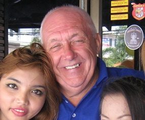 The previous week’s winner JJ outside Senorita’s Bar.