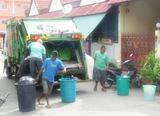 The city is now installing reserve tanks on garbage trucks to corral the extra sludge that accumulates during the rainy season.