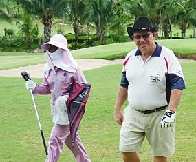 Brian Orr, right, strolls to victory at Royal Lakeside