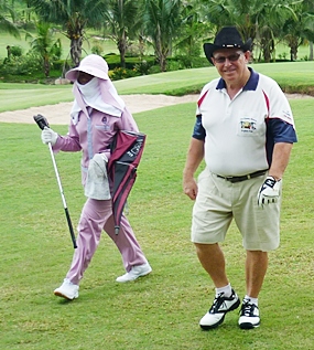 Brian Orr, right, strolls to victory at Royal Lakeside 