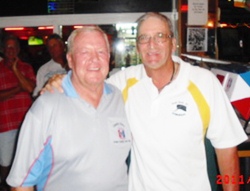 Peter Blackburn, right, was the winner of the A Flight.