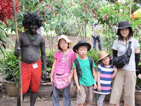 The group is received by “Mani”, the Rambutan Mascot.