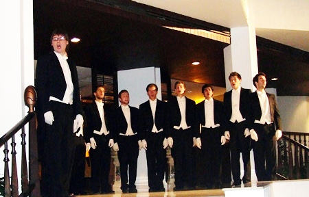 The magical Whiffenpoofs in concert at the Siam Bayshore Hotel & Spa, Saturday, June 25.