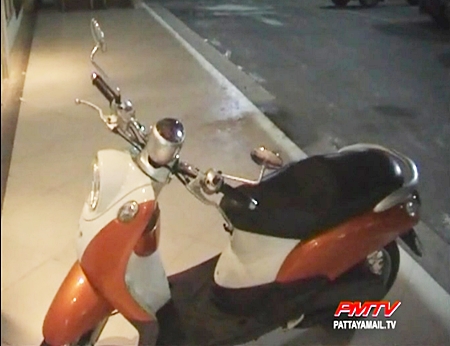 This motorbike is recovered after been stolen one week earlier.  