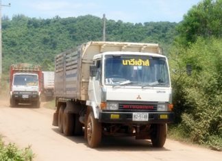 Residents say 10-wheeled trucks carrying soil are throwing dirt and dust into the air, causing respiratory problems in neighborhood children.