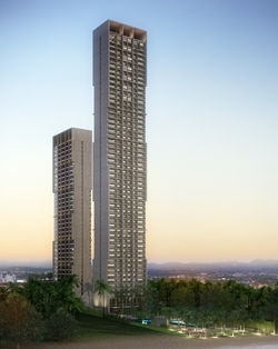 The Zire Wongamat development will comprise two residential towers of 37 and 54 storeys.