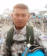 Petty Officer 1st Class Pipatpoom Srikadkao, posthumously promoted to lieutenant commander.