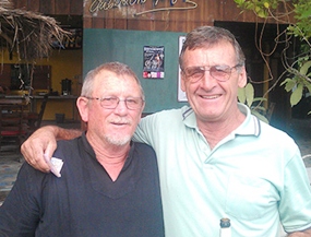 Noel Taylor (left), 2nd in Div B on Friday scored more points than Dennis Pelly (right) who was the winner of Div A. 