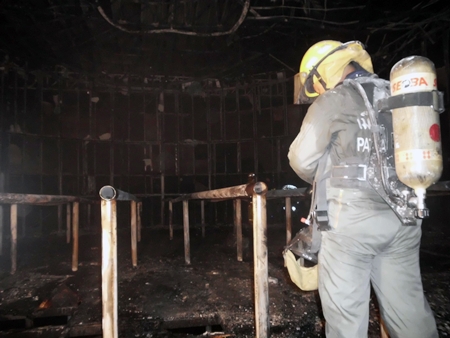 The Miniature Thai Royal Barge Performance Center suffered major damage in an Oct. 9 blaze. 