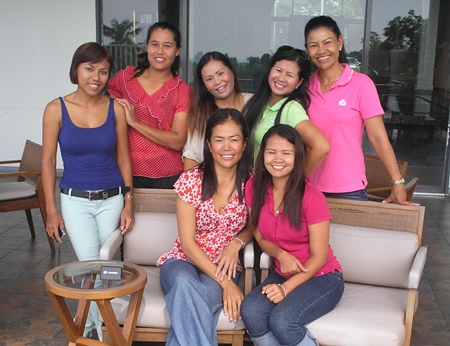 The Jomtien Golf ladies pose for a photo at the IPGC Monthly Medal event at Bangpra on Wednesday, Oct. 5. 