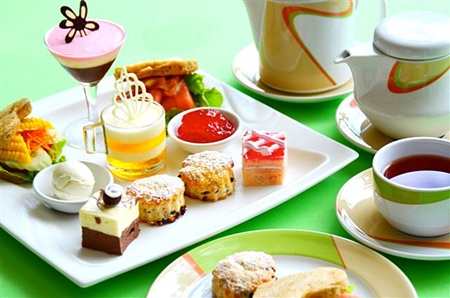 Afternoon tea at the Montien Hotel, Pattaya. 