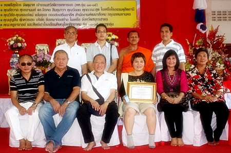 As part of the hotel’s Community Service Responsibilities (CSR) initiatives, Chatchawal Supachayanont (seated 3rd left), general manager of the Dusit Thani Pattaya, led his management team and staff on their annual ‘Krathin’ pilgrimage to rural areas in Thailand to donate cash, school supplies for children including computers and other necessities for schools and hospitals in the region. This year the benevolent hoteliers chose the community of Tambol Khoksalut sub-district in Phitsanulok province to bring their love and care. They were welcomed by happy villagers who invited them to pay homage in Wat Kamphaengmanee before thankfully receiving the humanitarian aid.