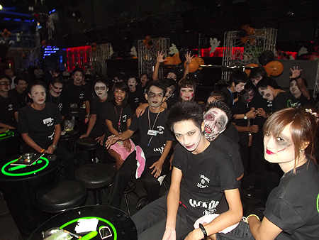 Ghouls, ghosts & goblins are out in force on Halloween night, even in Pattaya.